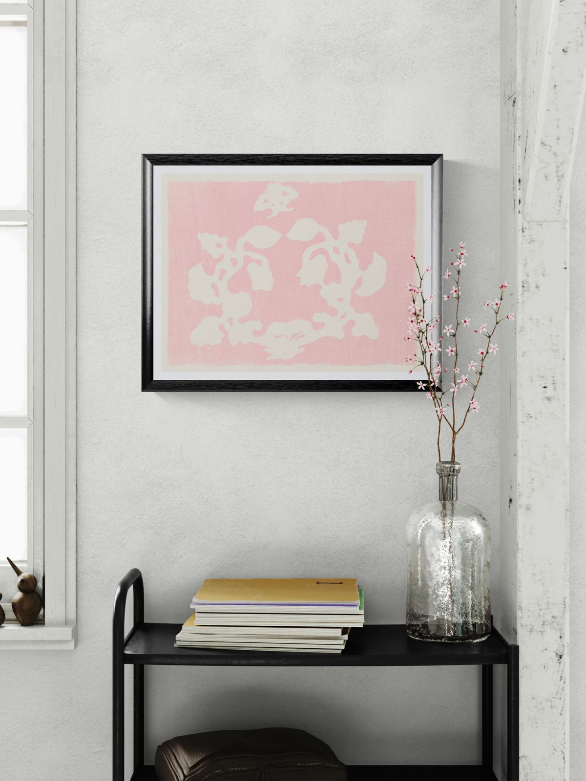 Japanese botanical print "Yatsuo no tsubaki" (Camellias of Yatsuo) | 19th-Century | Minimalist Botanical Wall Art for Zen & Modern Interiors
