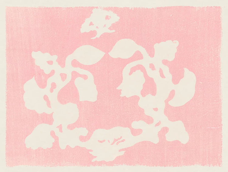 Japanese botanical print "Yatsuo no tsubaki" (Camellias of Yatsuo) | 19th-Century | Minimalist Botanical Wall Art for Zen & Modern Interiors