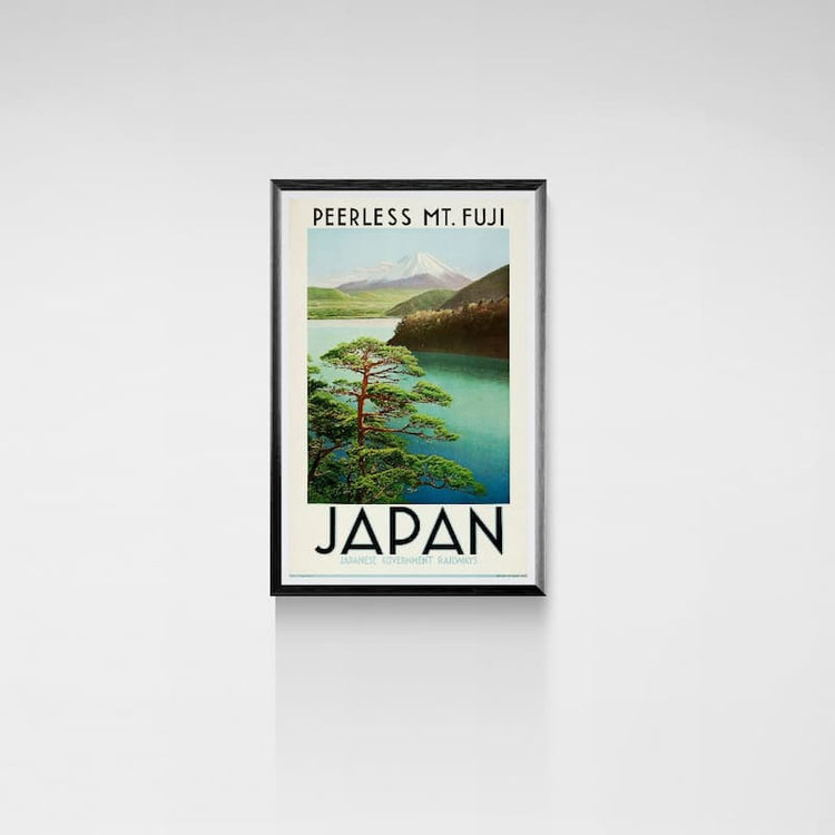 Vintage Mount Fuji Travel Poster, Japan, 1930s