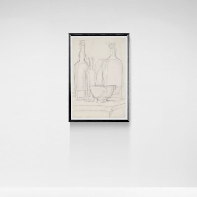 Bottles and Bowl Art Print by Juan Gris (c. 1913)