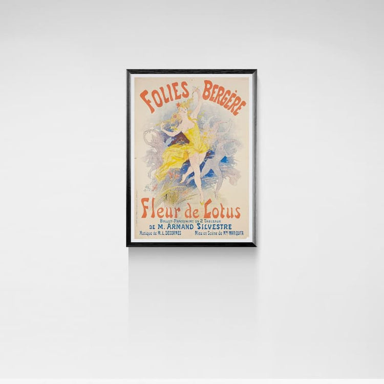 Cartel del Ballet Fleur de Lotus, París | Carteles de Jules Chéret de la década de 1890