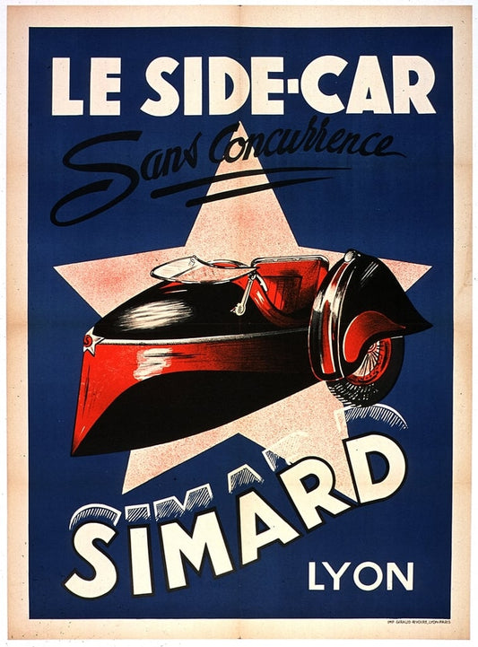 "Le Side-Car" French advertising poster (1900s) Posters, Prints, & Visual Artwork The Trumpet Shop   