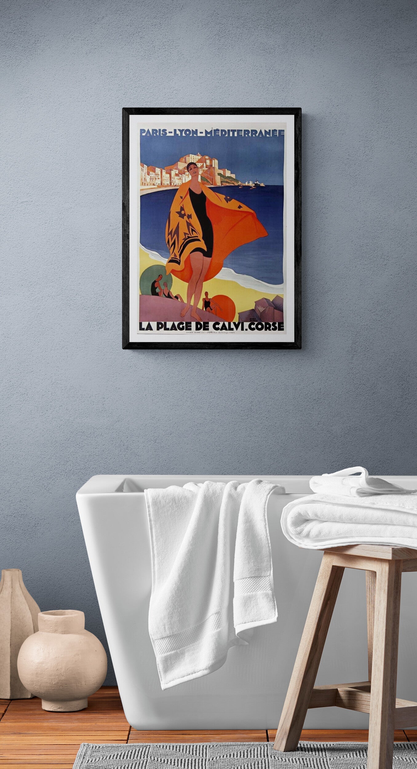 Corsica vintage travel poster print | 1930s | Roger Broders