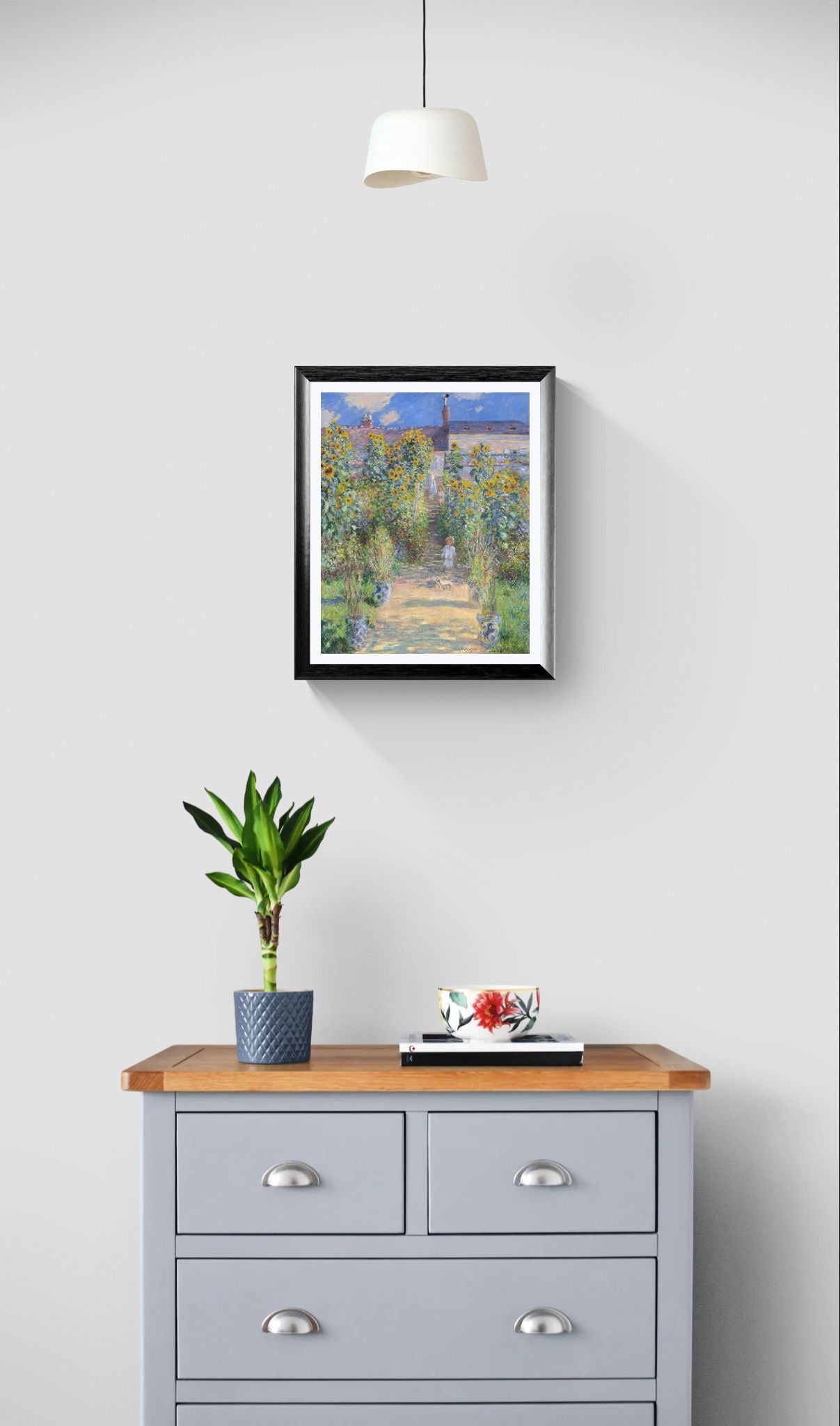 Claude Monet: The Artist's Garden at Vétheuil (1881) Impressionist Print