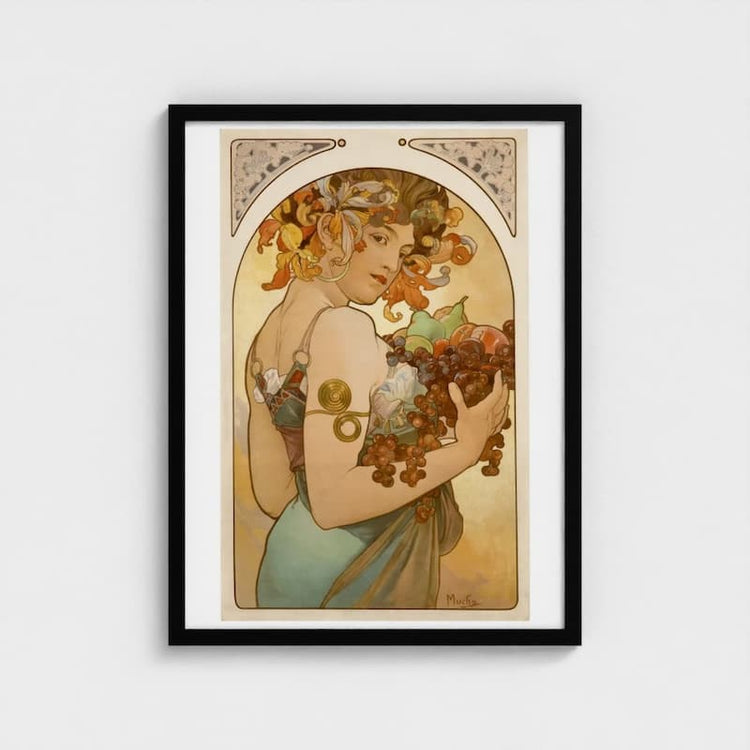 Fruit Art Nouveau Print by Alphonse Mucha (1897)
