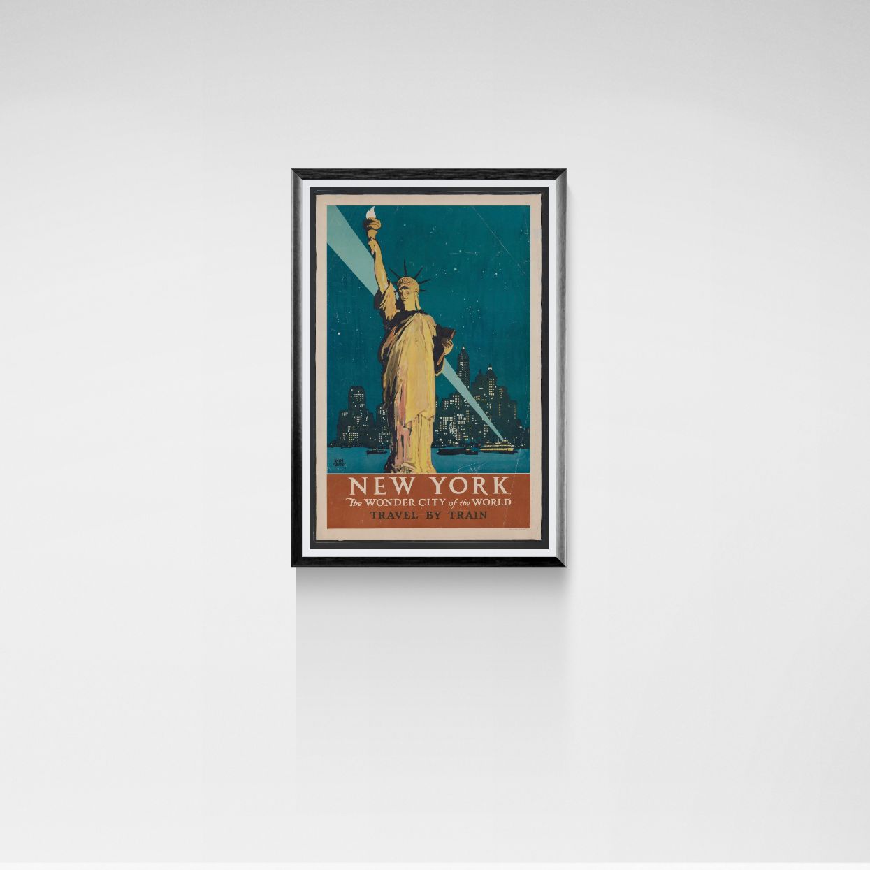 Póster Nueva York La Ciudad Maravilla (década de 1900) | Carteles de viajes antiguos | Adolfo Treidler