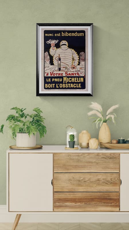 Affiche Michelin vintage (années 1900) | La Semelle Bibendum | O'Galop 