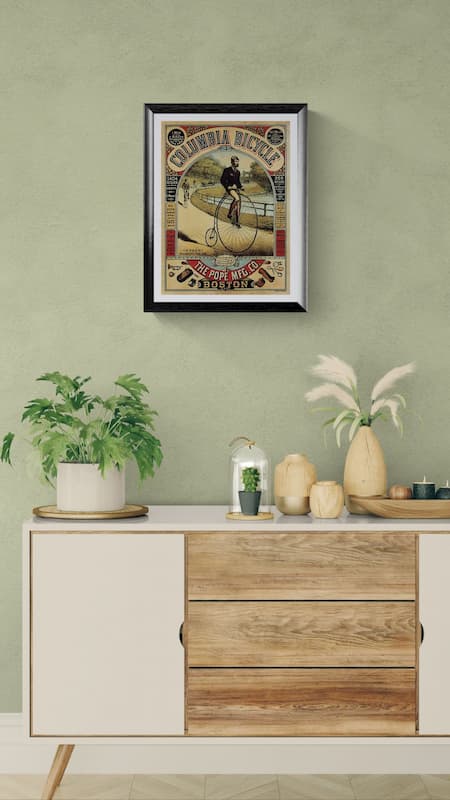Penny Farthing poster (1880s) Vintage Giclée Print