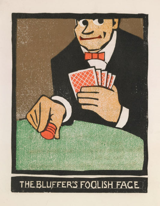 Poker prints - Frank Holme (c. 1900s) – Vintage Illustration