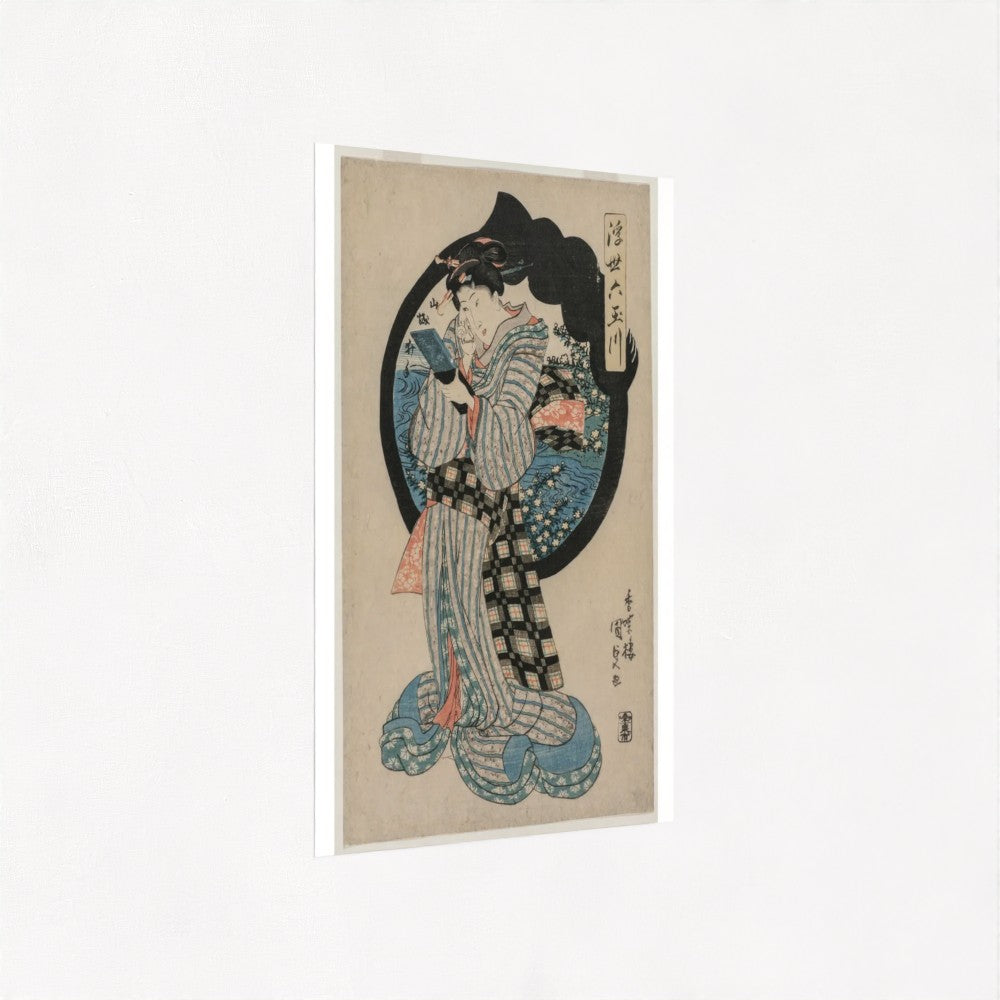 Woman with hand mirror (1830s) Toyokuni III