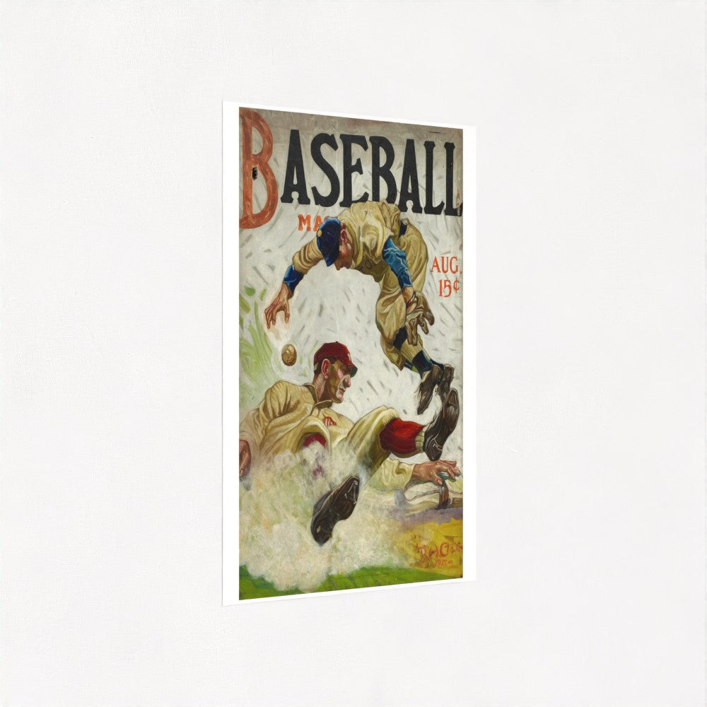 Baseball Magazine Cover (1917) Benton Henderson Clark