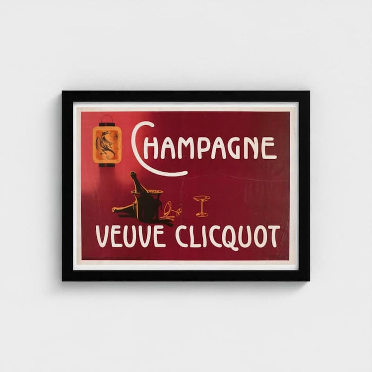 Champagne Veuve Clicquot (1900) by Arnold van Roessel – Vintage Poster Print