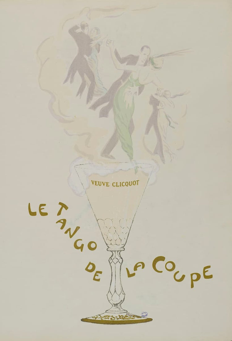 Veuve Clicquot poster - Le Tango de la Coupe (1925) by SEM – Art Deco decor