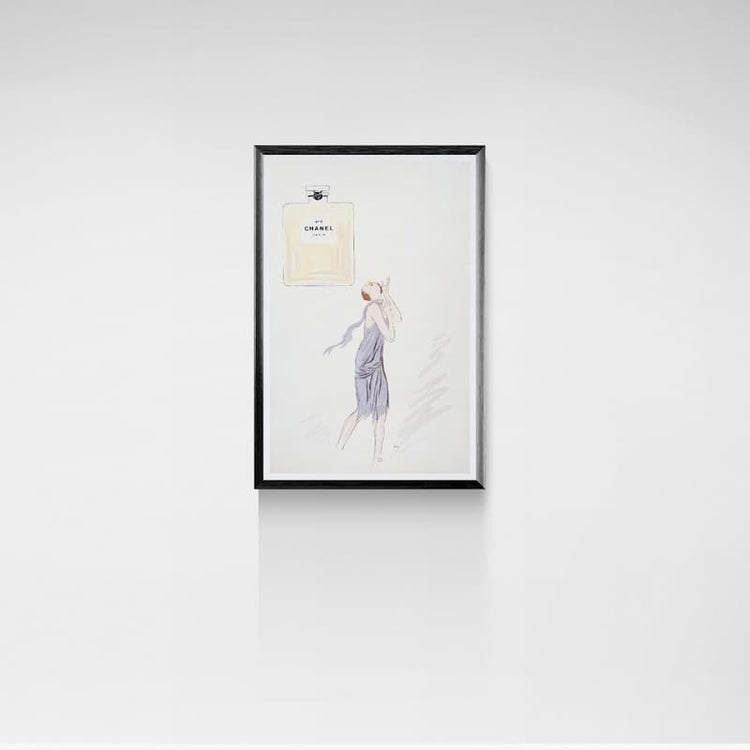 Anuncio de Chanel nº 5 (década de 1920) | Impresiones de baño vintage | Georges Goursat