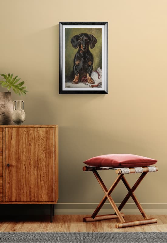 Vintage dachshund print 1930s | Alexander Pock