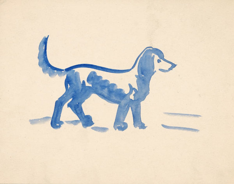 Vintage dog art print | 1920s | Arnold Peter Weisz-Kubíncan 1920s