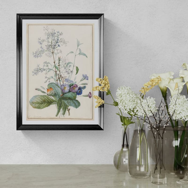 Floral Botanical Art Print by Pierre-Joseph Redouté (1820s)
