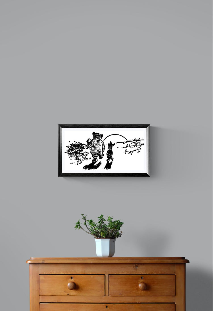 Vintage Pooh prints - E.H. Shepard – 1920s Classic Literary Wall Art Reproduction