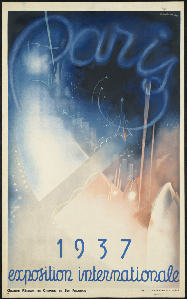 Paris vintage travel poster (1930s) Posters, Prints, & Visual Artwork The Trumpet Shop   