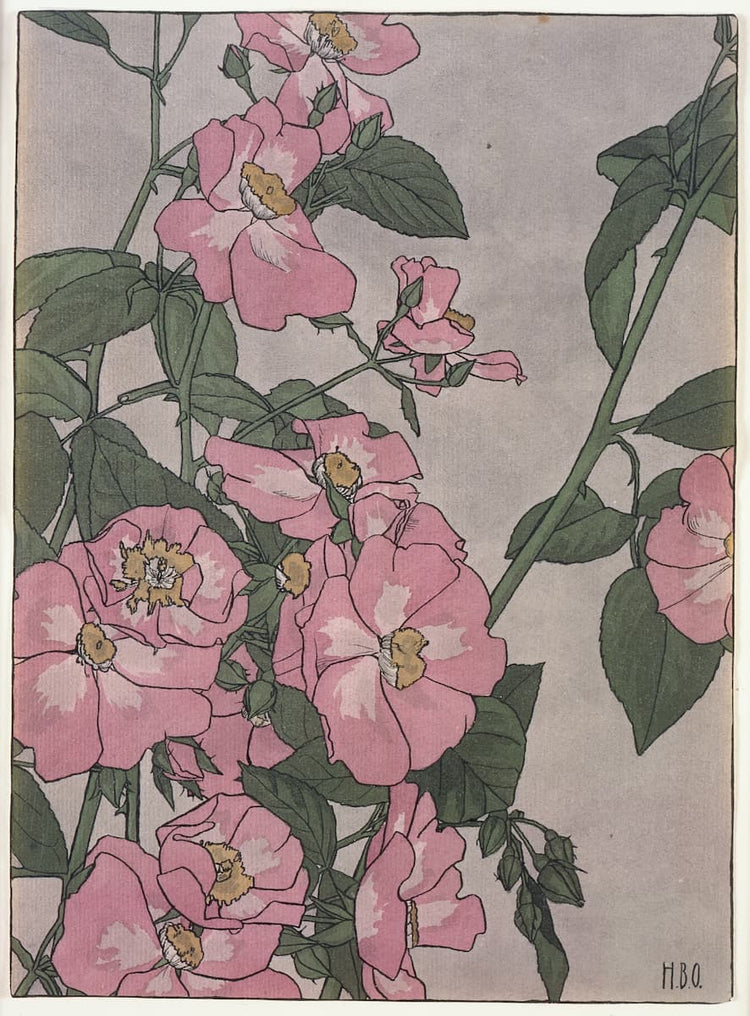 Rosa de la pradera (1915) | Arte de pared de oficina | Hannah Borger Overbeck