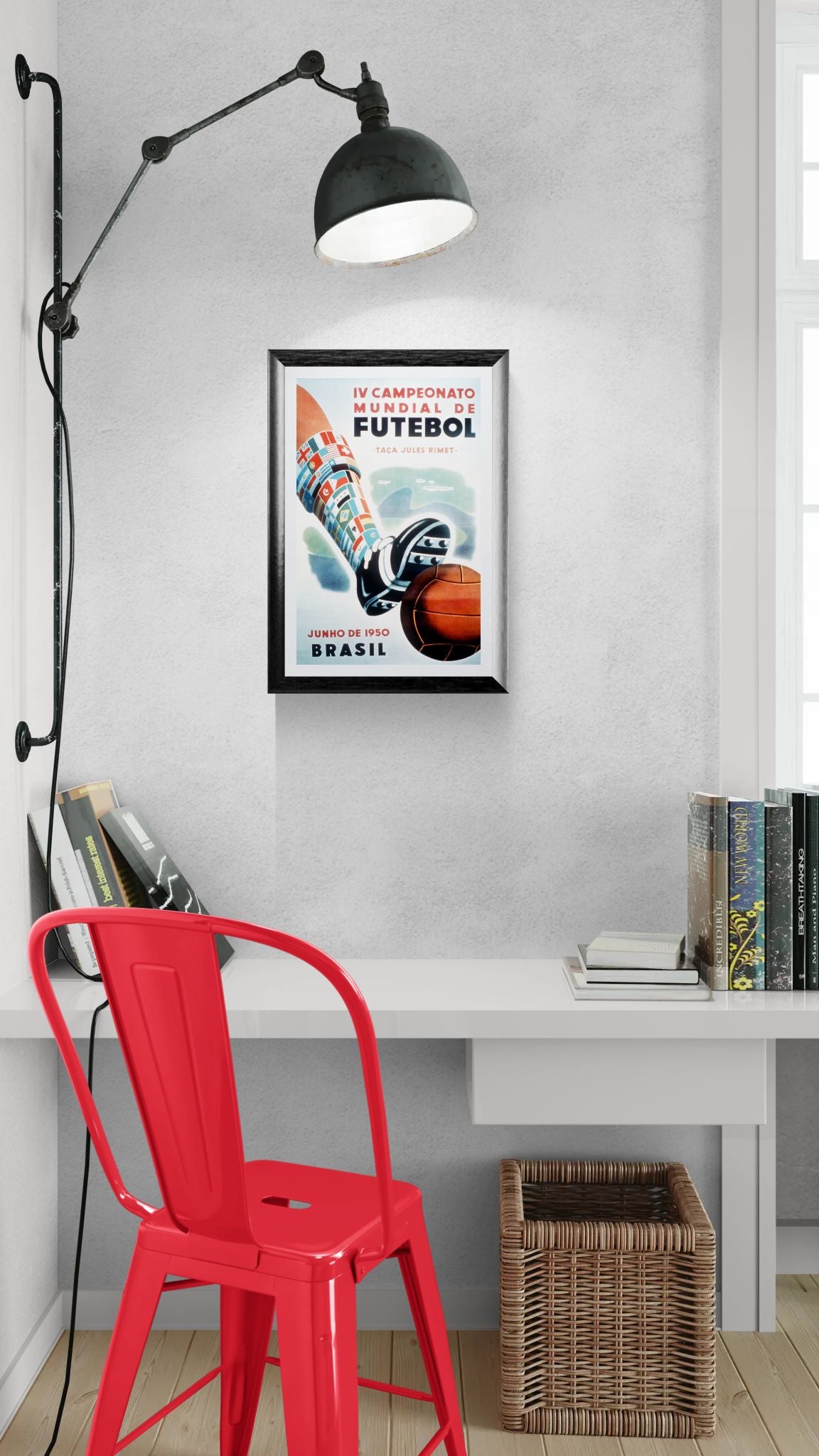 IV Campeonato Mundial de Futebol (1950) – Vintage Brazil World Cup Poster