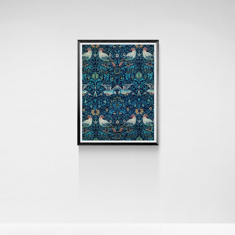 Bird Pattern Art Print by William Morris (1878)