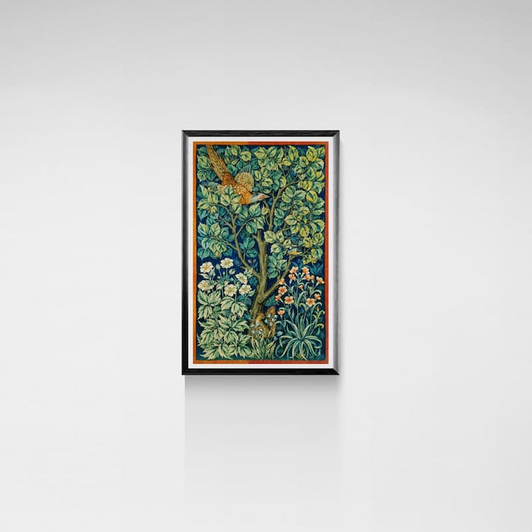 Vintage Forest Pheasant Print by William Morris, 1887