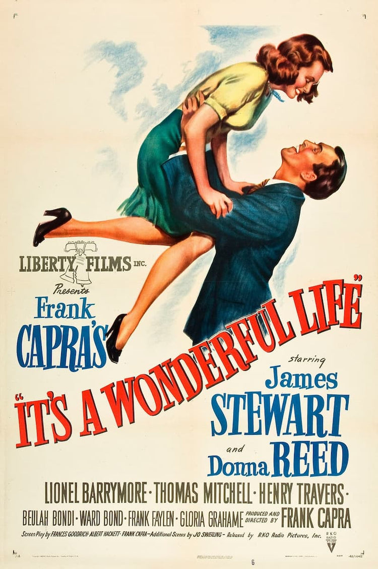 It's a Wonderful Life Poster | 1946 Vintage Frank Capra Cinema Memorabilia | Classic Film Wall Decor
