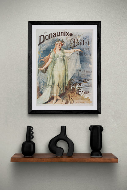 Die Donaunixe (1890s) | Ballet poster