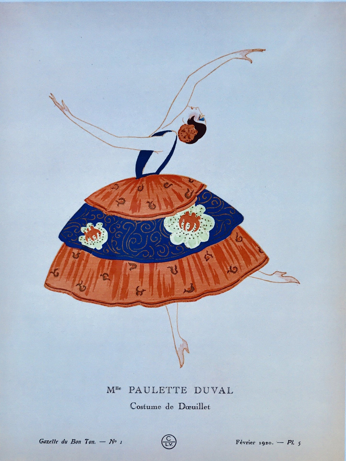 Gazette du Bon Ton, Ballet art print (1920s Paris)  The Trumpet Shop   