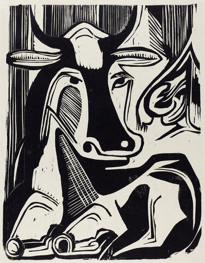 Abstract Cow (1920s) | Ernst Ludwig Kirchner