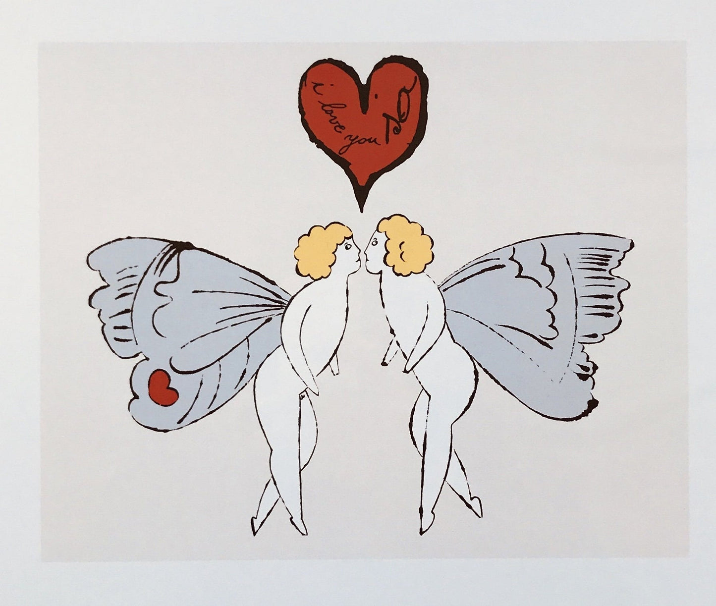 "I Love You So" cherubs (1958) | Bedroom wall art print | Andy Warhol Posters, Prints, & Visual Artwork The Trumpet Shop   