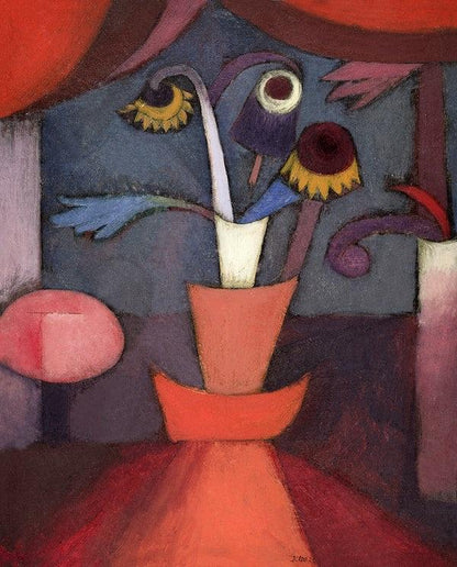 Paul Klee abstract flower artwork (1920s)