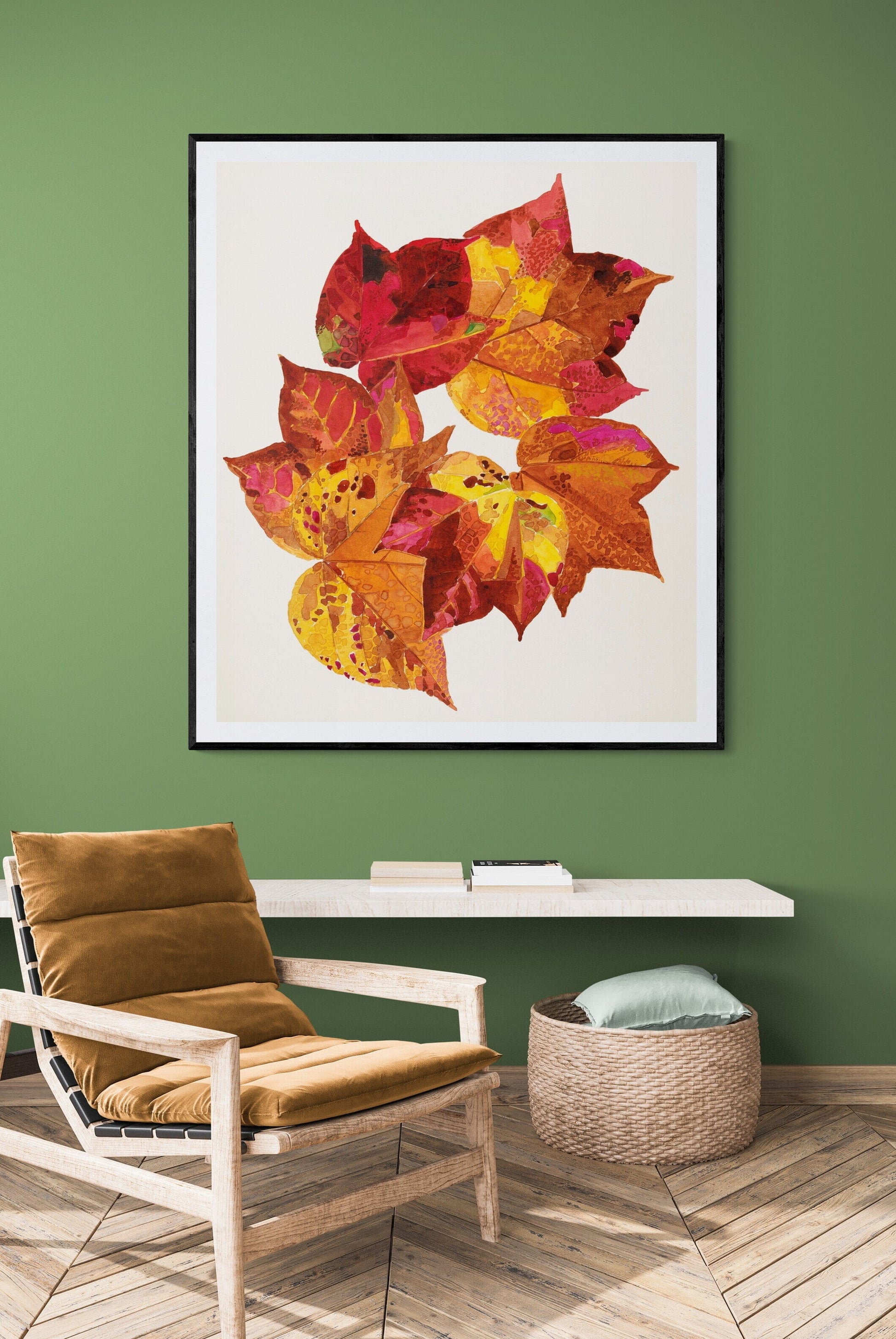 Autumn Leaves wall art print (1944) | Reijer Stolk |  Autumn home decor ideas Posters, Prints, & Visual Artwork The Trumpet Shop   