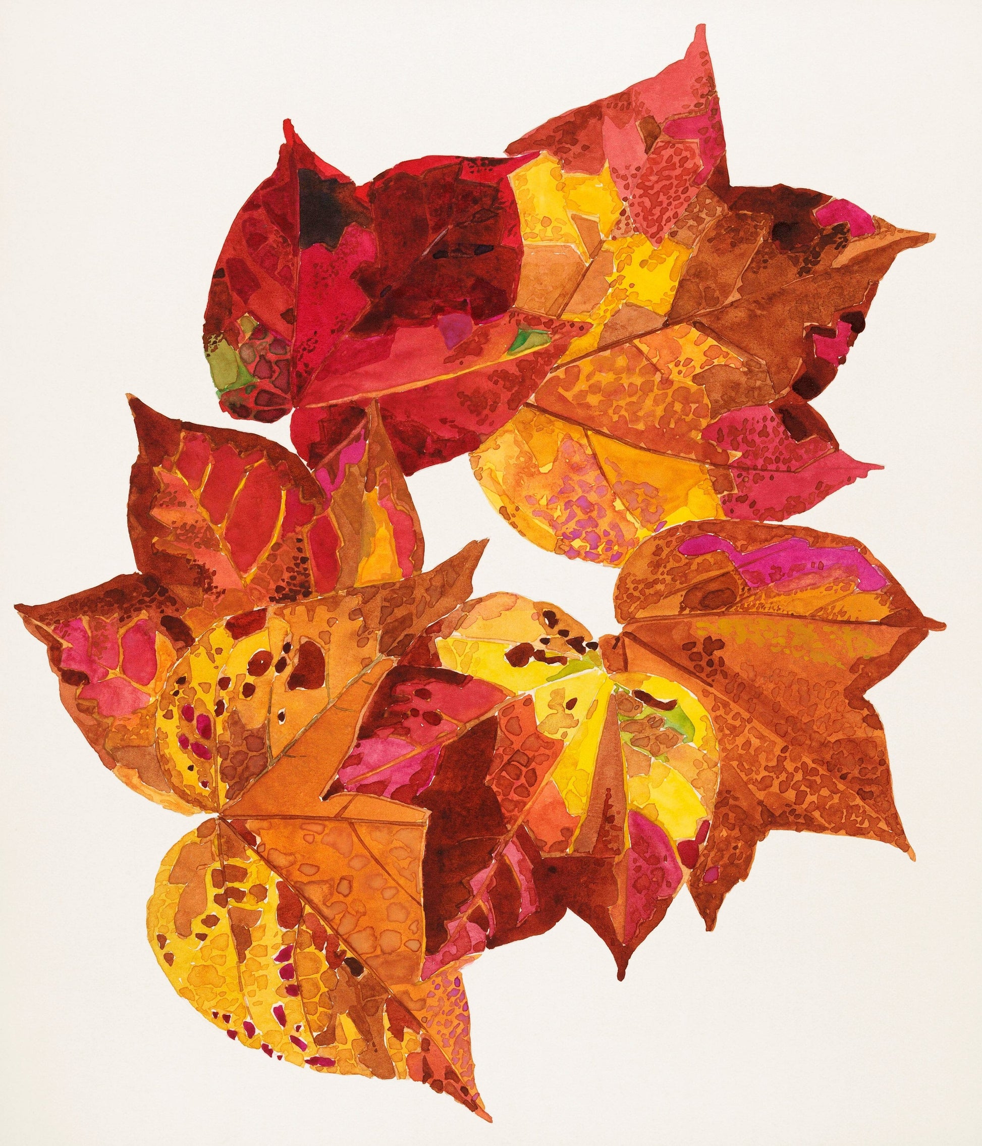 Autumn Leaves (1940s) | Lounge wall art prints | Reijer Stolk Posters, Prints, & Visual Artwork The Trumpet Shop   