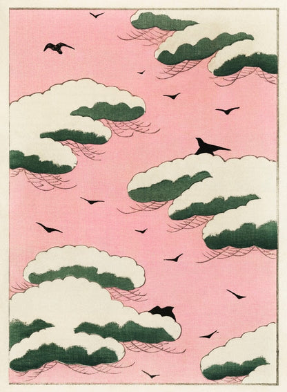 Pink Sky print (1900s) | Watanabe Seitei