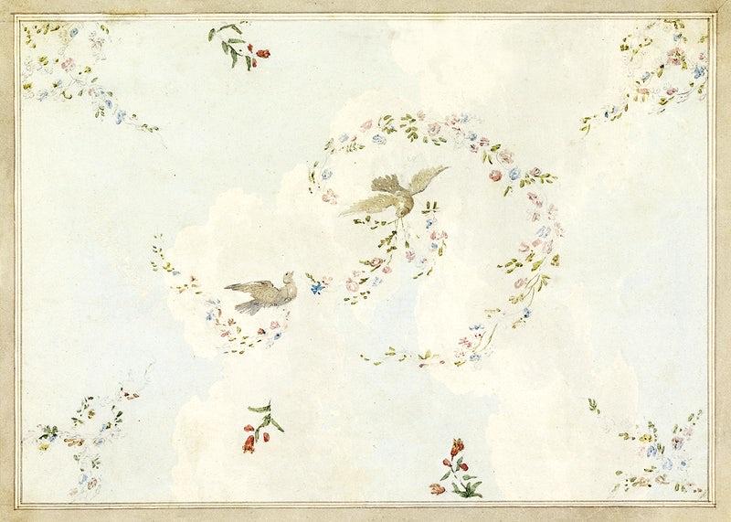 Doves Ceiling Design (c1820) | Doves wall art prints | Frederick Crace Posters, Prints, & Visual Artwork The Trumpet Shop   