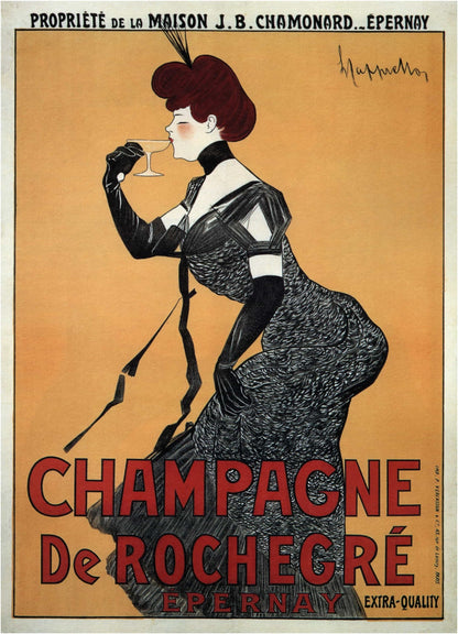 de Rochegre Champagne advertisement poster (1900s) | Leonetto Cappiello