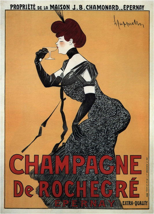 Champagne de Rochegre poster (1900s) | Leonetto Cappiello Posters, Prints, & Visual Artwork The Trumpet Shop   