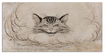 Arthur Rackham, The Cheshire Cat from Alice in Wonderland (1900s)