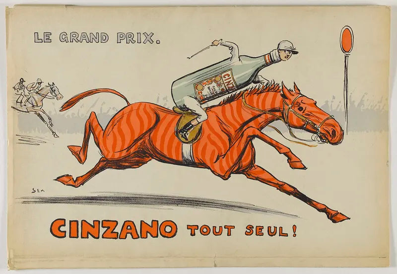 Cinzano cocktail poster (c1900) | Man cave bar prints | Georges Goursant Posters, Prints, & Visual Artwork The Trumpet Shop   