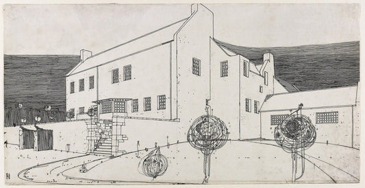 “Windy House” (1901) | Charles Rennie Mackintosh prints Posters, Prints, & Visual Artwork The Trumpet Shop   