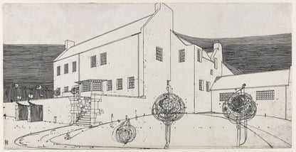 “Windy House” design (1901) | Charles Rennie Mackintosh