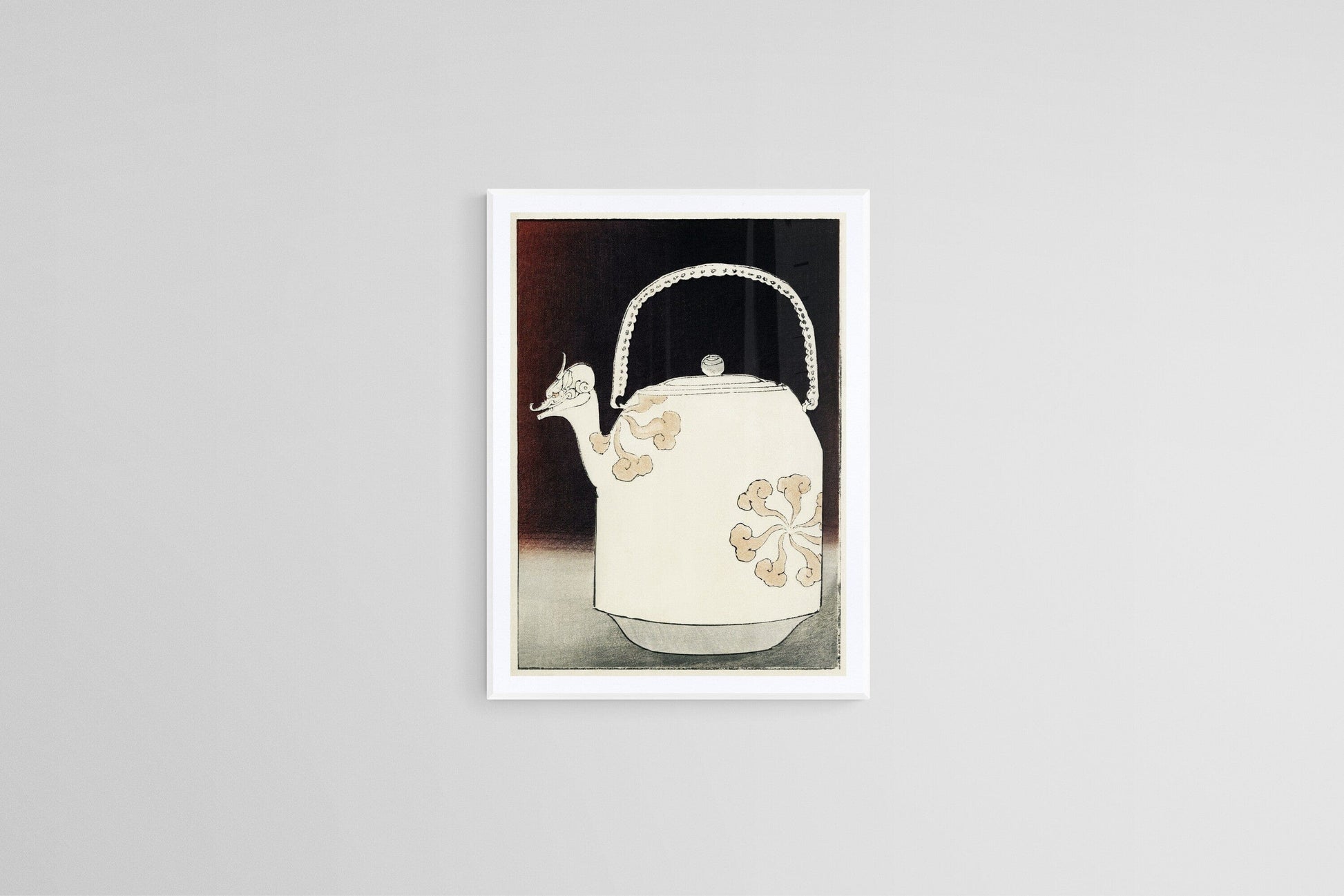 East Asian inspired kettle (1890s) | Japanese kitchen art print  The Trumpet Shop   