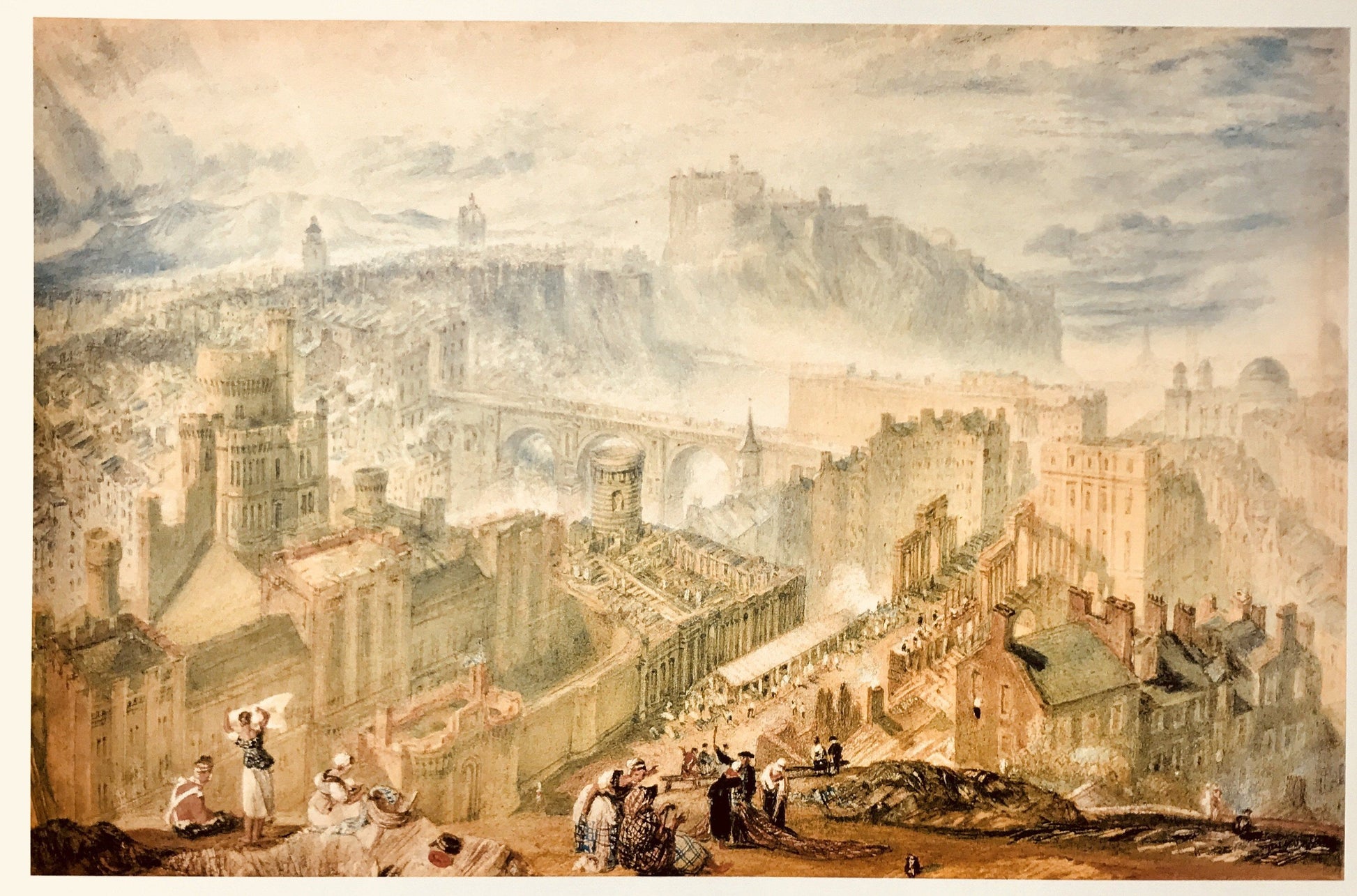 Edinburgh from Calton Hill | J.M.W. Turner art print (1818)  The Trumpet Shop   