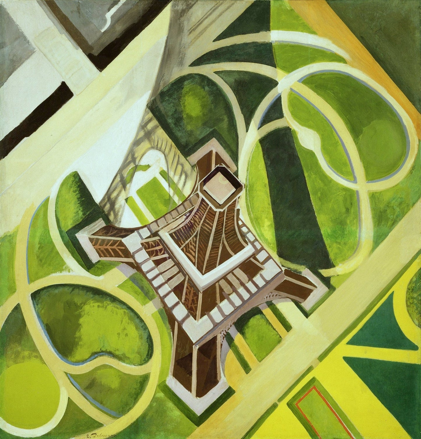 Cubist Eiffel Tower, Paris (1920s) | Inspired by Picasso Cubism Artists | Robert Delaunay Posters, Prints, & Visual Artwork The Trumpet Shop   