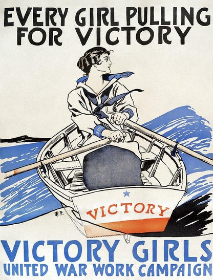 Every Girl Pulling for Victory (1900s) | Edward Penfield