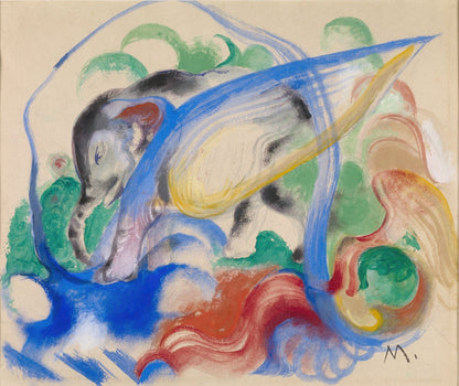 Franz Marc elephant artwork (1900s)