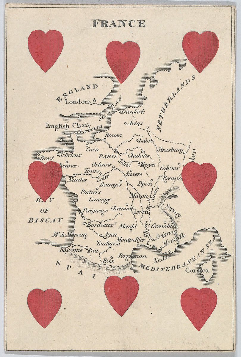 France playing card (c1840) | Man cave posters Posters, Prints, & Visual Artwork The Trumpet Shop   