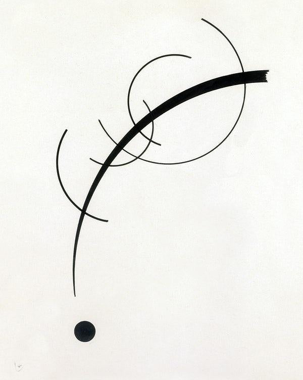 Curve to the Point (1920s) | Wassily Kandinsky art print | Bauhaus Posters, Prints, & Visual Artwork The Trumpet Shop   
